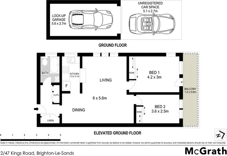 Floorplan of Homely apartment listing, 2/47 Kings Road, Brighton-le-sands NSW 2216