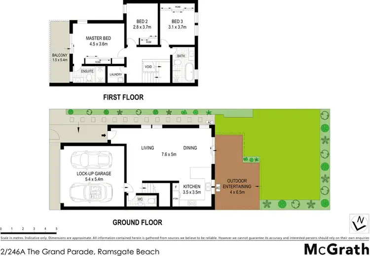 Floorplan of Homely townhouse listing, 2/246A The Grand Parade, Ramsgate Beach NSW 2217