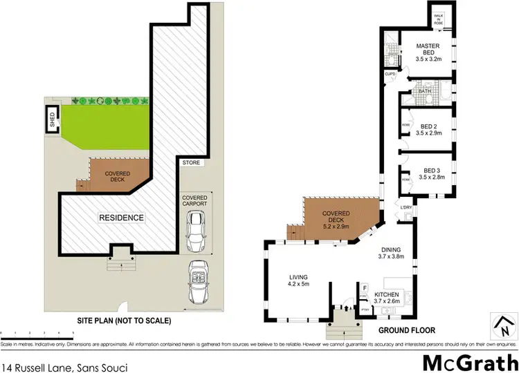 Floorplan of Homely house listing, 14 Russell Lane, Sans Souci NSW 2219