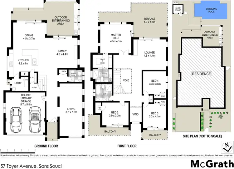 Floorplan of Homely house listing, 57 Toyer Avenue, Sans Souci NSW 2219