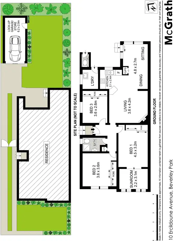 Floorplan of Homely house listing, 10 Ercildoune Avenue, Beverley Park NSW 2217