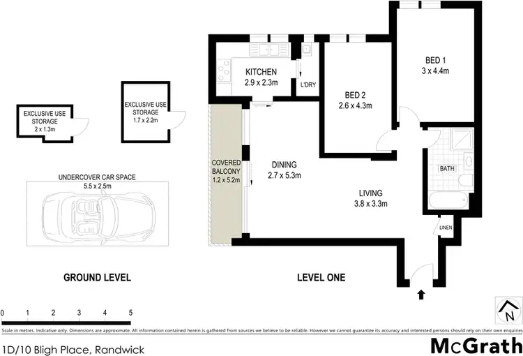 Floorplan of Homely apartment listing, 1D/10 Bligh Place, Randwick NSW 2031
