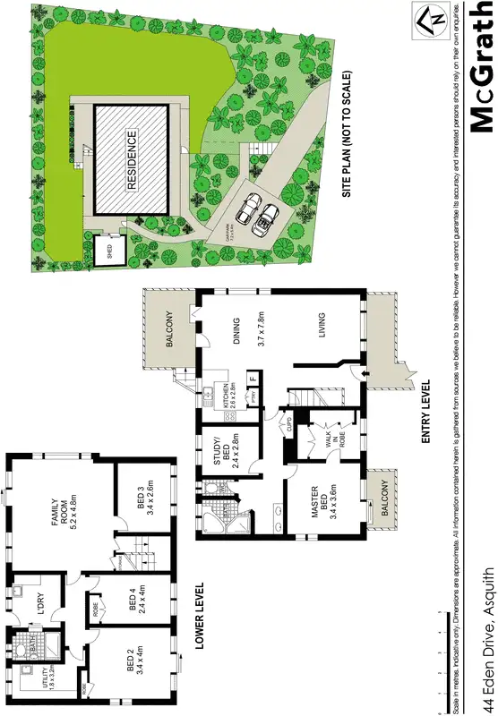 Floorplan of Homely house listing, 44 Eden Drive, Asquith NSW 2077