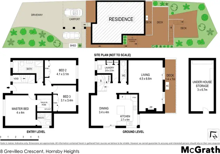 Floorplan of Homely house listing, 8 Grevillea Crescent, Hornsby Heights NSW 2077