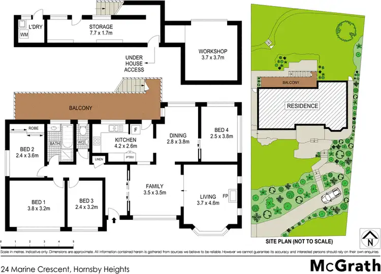 Floorplan of Homely house listing, 24 Marine Crescent, Hornsby Heights NSW 2077
