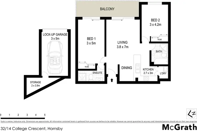 Floorplan of Homely apartment listing, 32/14 College Crescent, Hornsby NSW 2077