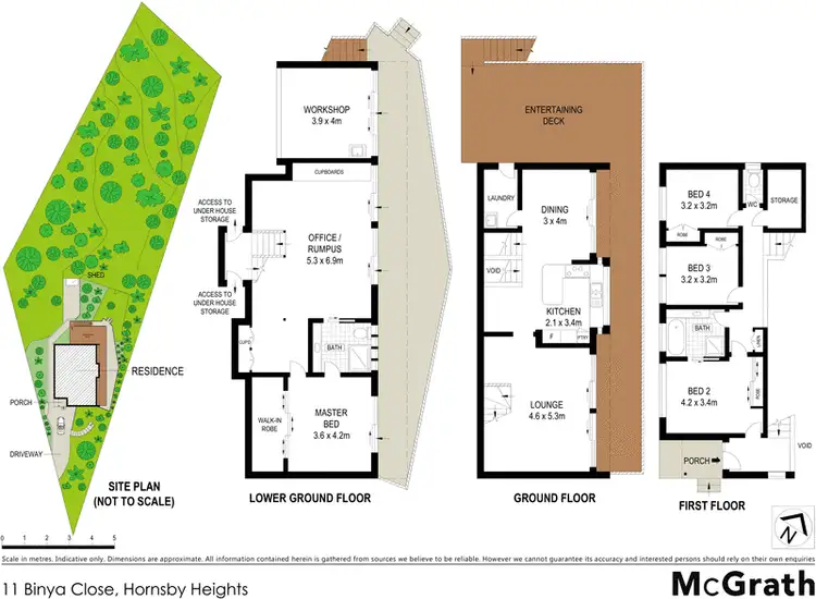 Floorplan of Homely house listing, 11 Binya Close, Hornsby Heights NSW 2077
