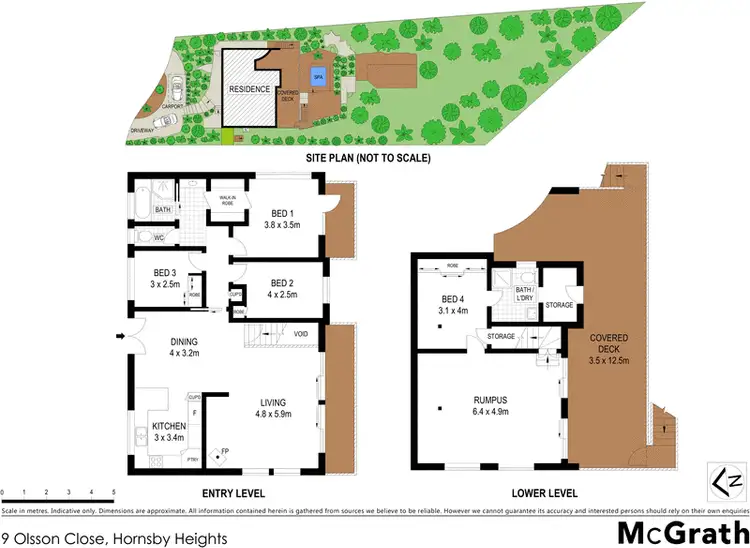 Floorplan of Homely house listing, 9 Olsson Close, Hornsby Heights NSW 2077