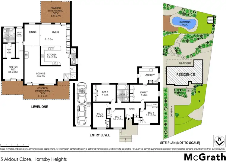 Floorplan of Homely house listing, 5 Aldous Close, Hornsby Heights NSW 2077