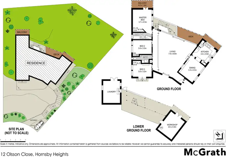 Floorplan of Homely house listing, 12 Olsson Close, Hornsby Heights NSW 2077
