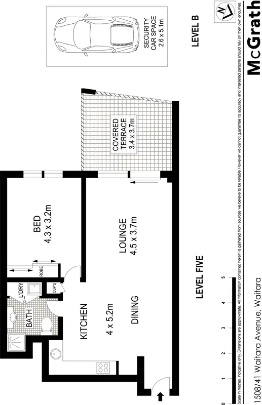 Floorplan of Homely apartment listing, 1508/41 Waitara Avenue, Waitara NSW 2077