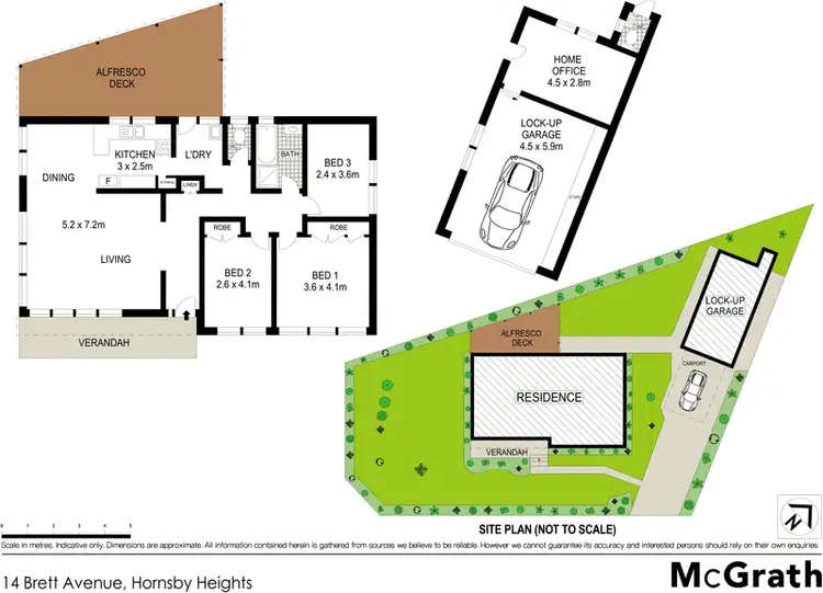 Floorplan of Homely house listing, 14 Brett Avenue, Hornsby Heights NSW 2077