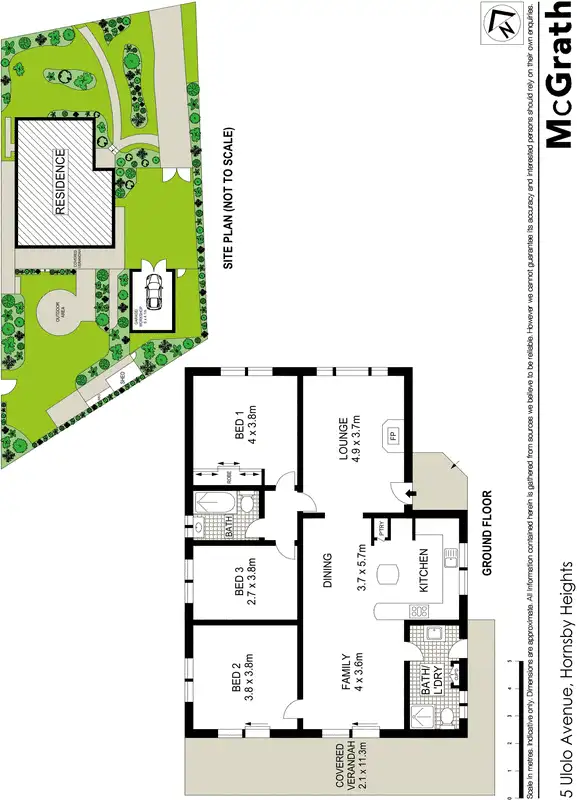 Floorplan of Homely house listing, 5 Ulolo Avenue, Hornsby Heights NSW 2077