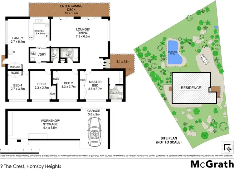 Floorplan of Homely house listing, 9 The Crest, Hornsby Heights NSW 2077