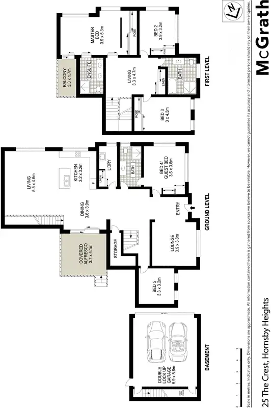 Floorplan of Homely house listing, 25 The Crest, Hornsby Heights NSW 2077