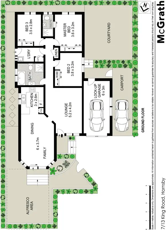 Floorplan of Homely house listing, 7/13 King Road, Hornsby NSW 2077