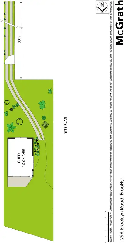 Floorplan of Homely land listing, 129A Brooklyn Road, Brooklyn NSW 2083