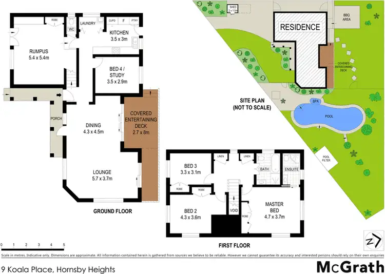 Floorplan of Homely house listing, 9 Koala Place, Hornsby Heights NSW 2077