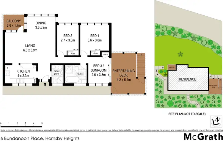 Floorplan of Homely house listing, 6 Bundanoon Place, Hornsby Heights NSW 2077