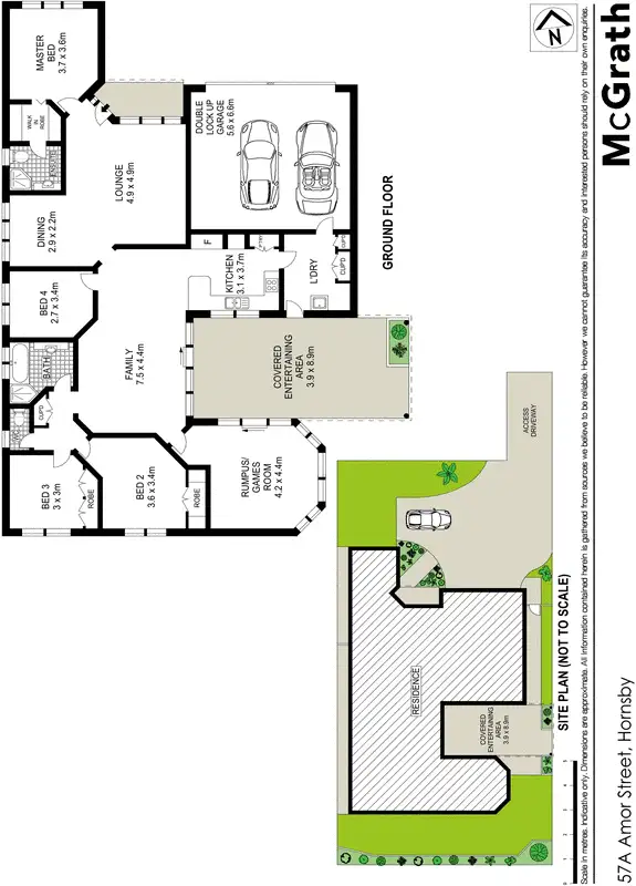 Floorplan of Homely house listing, 57a Amor Street, Hornsby NSW 2077
