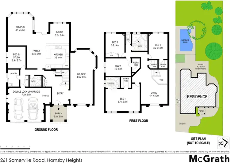 Floorplan of Homely house listing, 261 Somerville Road, Hornsby Heights NSW 2077