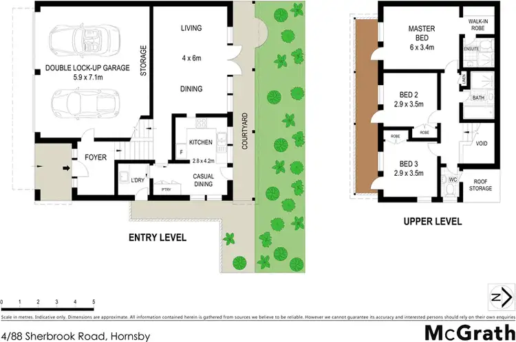 Floorplan of Homely townhouse listing, 4/88 Sherbrook Road, Hornsby NSW 2077