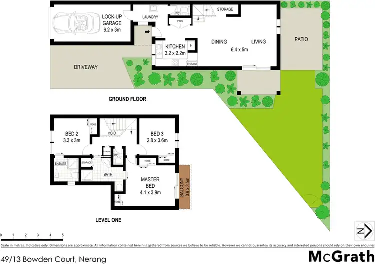 Floorplan of Homely townhouse listing, 49/13 Bowden Court, Nerang QLD 4211