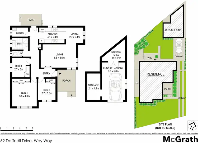 Floorplan of Homely house listing, 52 Daffodil Drive, Woy Woy NSW 2256