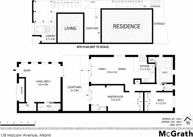 Floorplan of Homely house listing, 1/8 Macaw Avenue, Miami QLD 4220