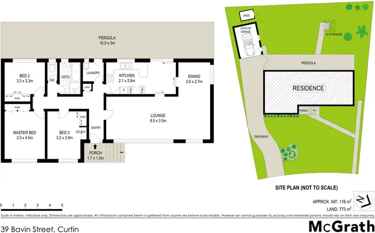 Floorplan of Homely house listing, 39 Bavin Street, Curtin ACT 2605