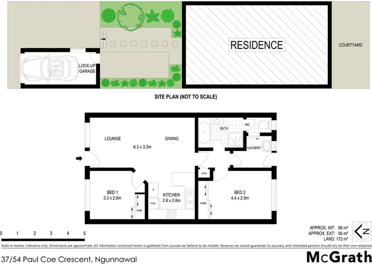 Floorplan of Homely townhouse listing, 37/54 Paul Coe Crescent, Ngunnawal ACT 2913