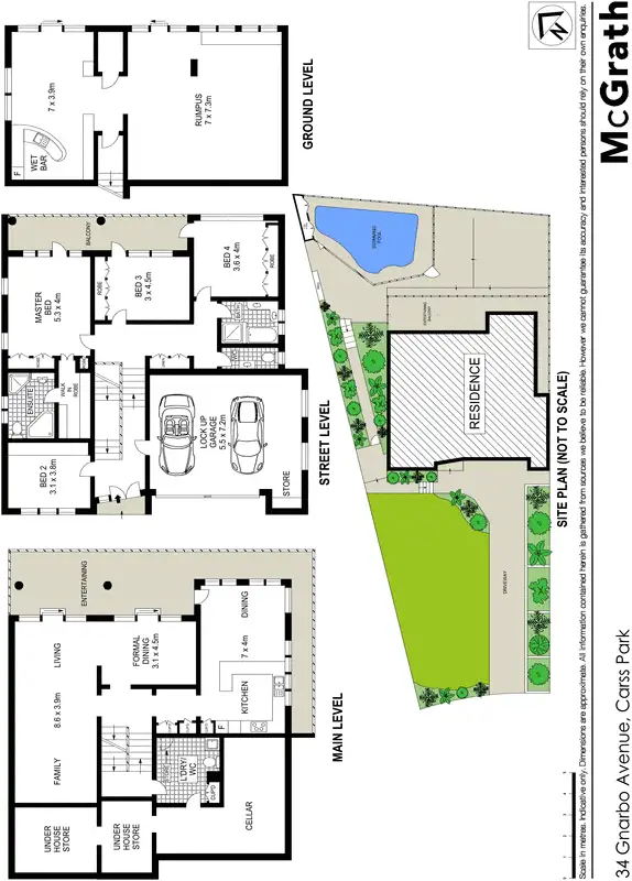 Floorplan of Homely house listing, 34 Gnarbo Avenue, Carss Park NSW 2221