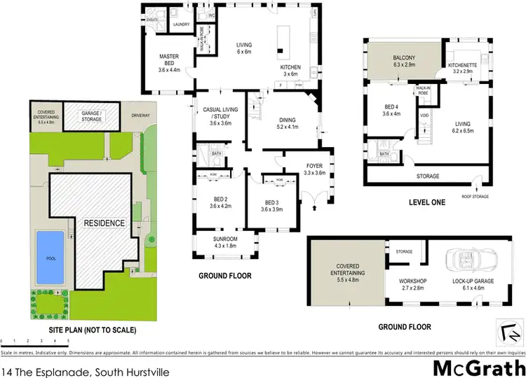 Floorplan of Homely house listing, 14 The Esplanade, South Hurstville NSW 2221