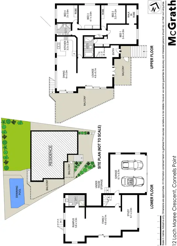 Floorplan of Homely house listing, 12 Loch Maree Crescent, Connells Point NSW 2221