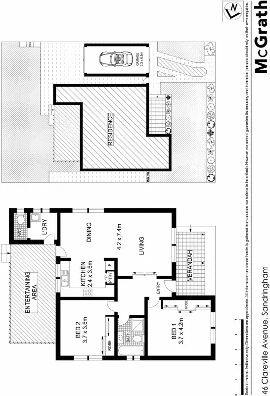 Floorplan of Homely house listing, 46 Clareville Avenue, Sandringham NSW 2219