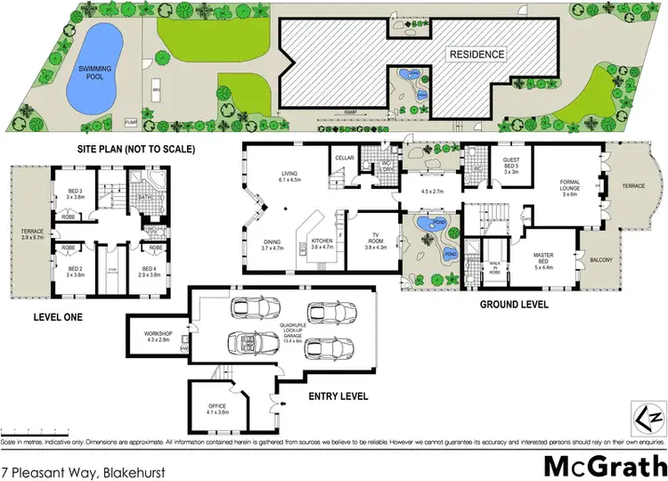 Floorplan of Homely house listing, 7 Pleasant Way, Blakehurst NSW 2221