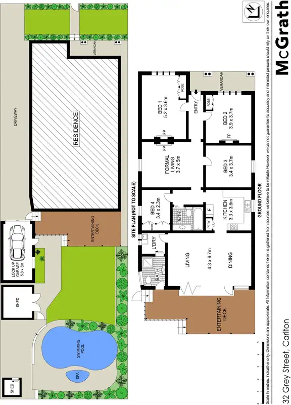 Floorplan of Homely house listing, 32 Grey Street, Carlton NSW 2218