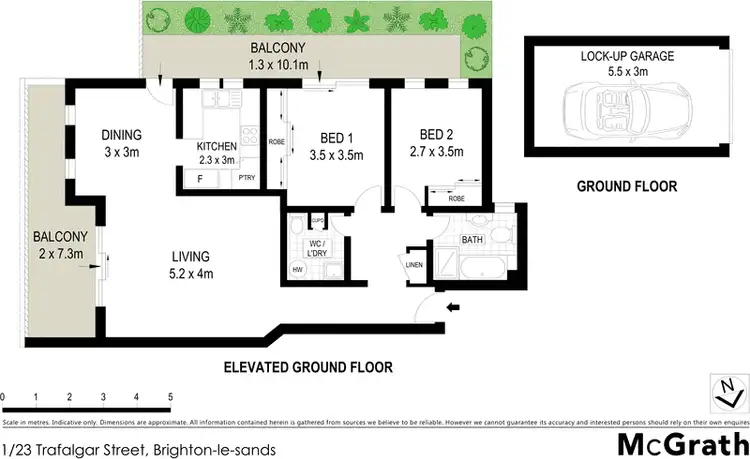 Floorplan of Homely apartment listing, 1/23 Trafalgar Street, Brighton-le-sands NSW 2216