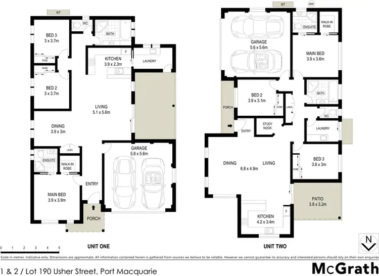 Floorplan of Homely villa listing, 16 Usher Street, Port Macquarie NSW 2444
