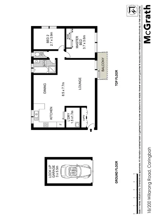 Floorplan of Homely apartment listing, 18/200 Willarong Road, Caringbah NSW 2229