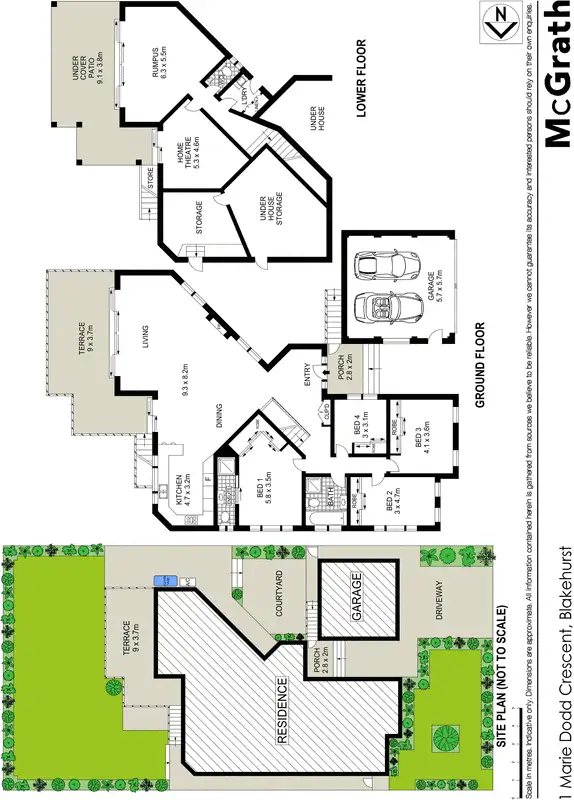 Floorplan of Homely house listing, 1 Marie Dodd Crescent, Blakehurst NSW 2221