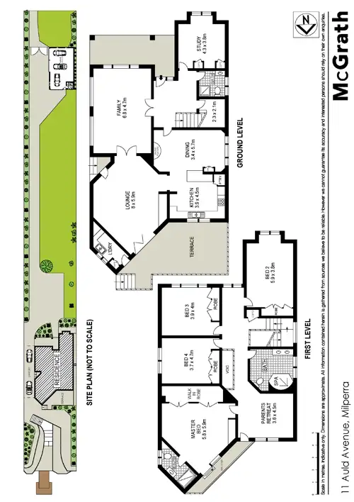 Floorplan of Homely house listing, 11 Auld Avenue, Milperra NSW 2214
