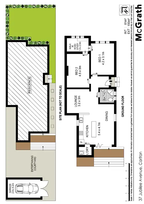 Floorplan of Homely house listing, 37 Jubilee Avenue, Carlton NSW 2218