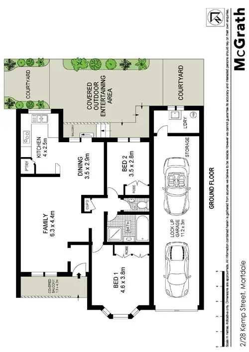 Floorplan of Homely townhouse listing, 2/28 Kemp Street, Mortdale NSW 2223