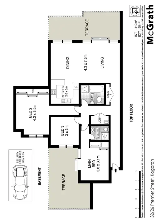 Floorplan of Homely apartment listing, 32/26 Premier Street, Kogarah NSW 2217