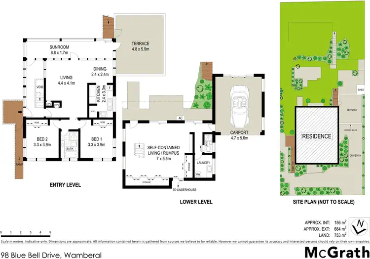 Floorplan of Homely house listing, 98 Blue Bell Drive, Wamberal NSW 2260