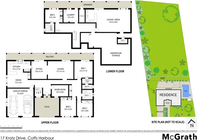 Floorplan of Homely house listing, 17 Kratz Drive, Coffs Harbour NSW 2450