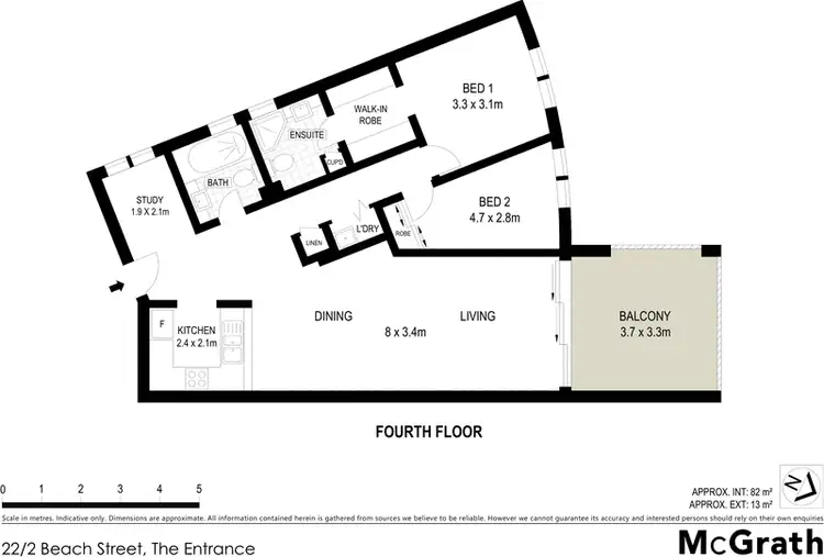 Floorplan of Homely unit listing, 22/2 Beach Street, The Entrance NSW 2261