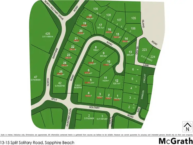 Floorplan of Homely land listing, Lot 13 Grandview Close, Sapphire Beach NSW 2450