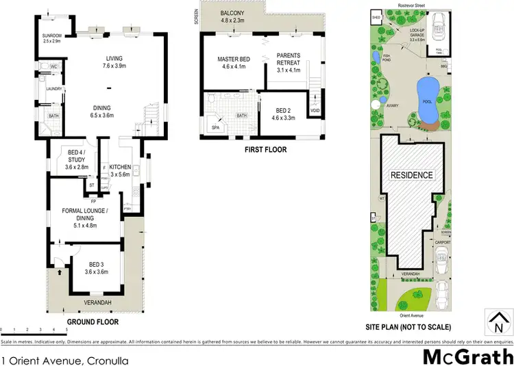 Floorplan of Homely house listing, 1 Orient Avenue, Cronulla NSW 2230